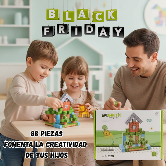 Mundo de Bloques Magnéticos de Minecraft (88 piezas)